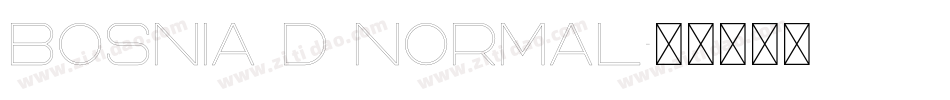 Bosnia D Normal字体转换